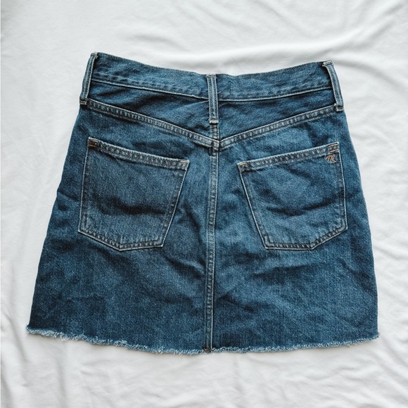 Madewell Rigid Denim A-line Skirt Cut Out - Size 25 - Picture 2 of 6